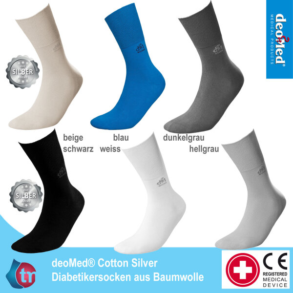 DEOMED® Cotton Silver Diabetikersocke