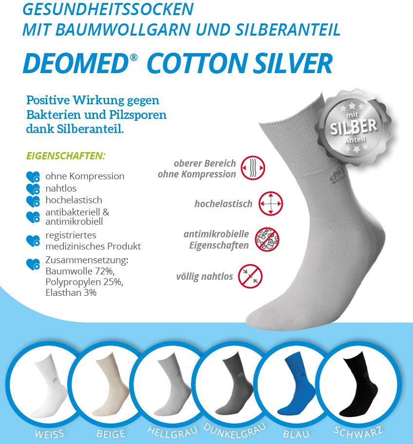 DEOMED Cotton dünne Baumwollstrümpfe